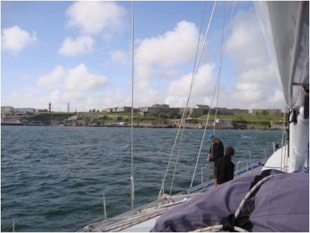 Sorcerer II arriving in Plymouth.