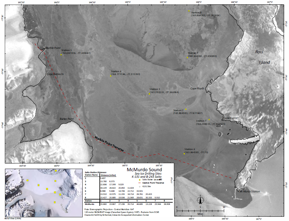 Proposed Stations for the 2009 Ross Sea transect