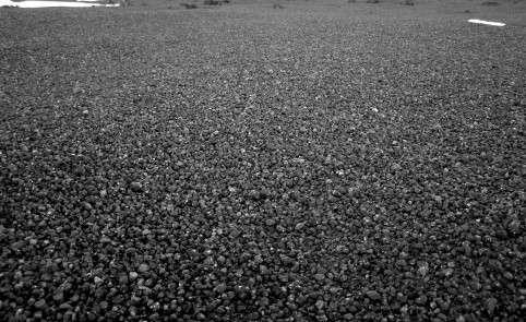 Close-up of desert pavement in Antarctica: Winds are so strong that small grains are blown away, leaving only gravel to 'pave' the surface of the soil