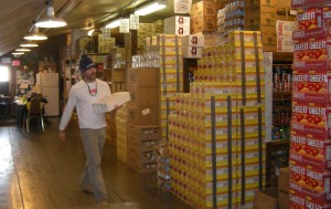 Getting supplies at the Berg Field Center