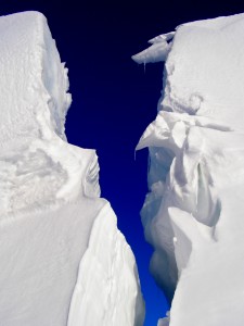 Ice formation outside McMurdo Station