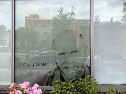 Etching of Dr. J. Craig Venter on Biowalk of Fame