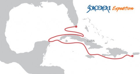 Planned 2016 route for the Sorcerer II Global Ocean Sampling Expedition